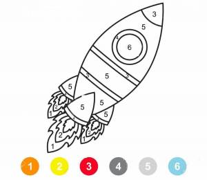 Раскраска ракета для детей 4 5 лет #11 #468625