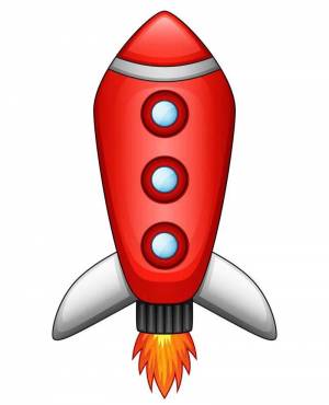 Раскраска ракета для детей картинка #2 #468689