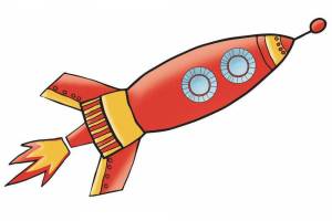 Раскраска ракета для детей картинка #7 #468694