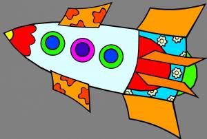 Раскраска ракета для детей картинка #12 #468699