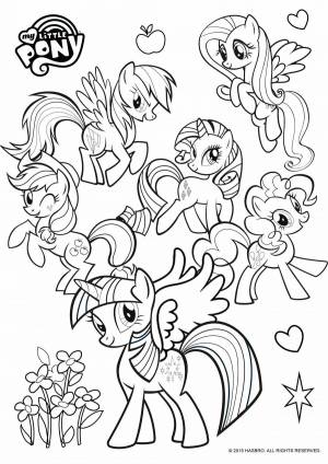 Раскраска раскраску my little pony #1 #469211