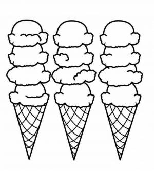 Раскраска раскраску мороженое #12 #469452