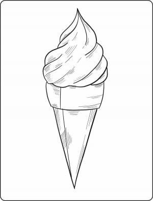 Раскраска раскраску мороженое #24 #469464