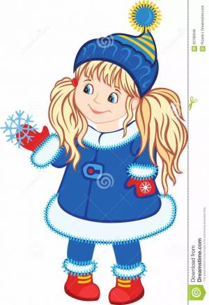 Раскраска ребенок в зимней одежде #9 #470727
