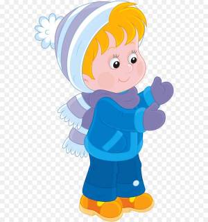 Раскраска ребенок в зимней одежде #31 #470749