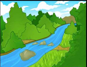 Раскраска река для детей #36 #471454