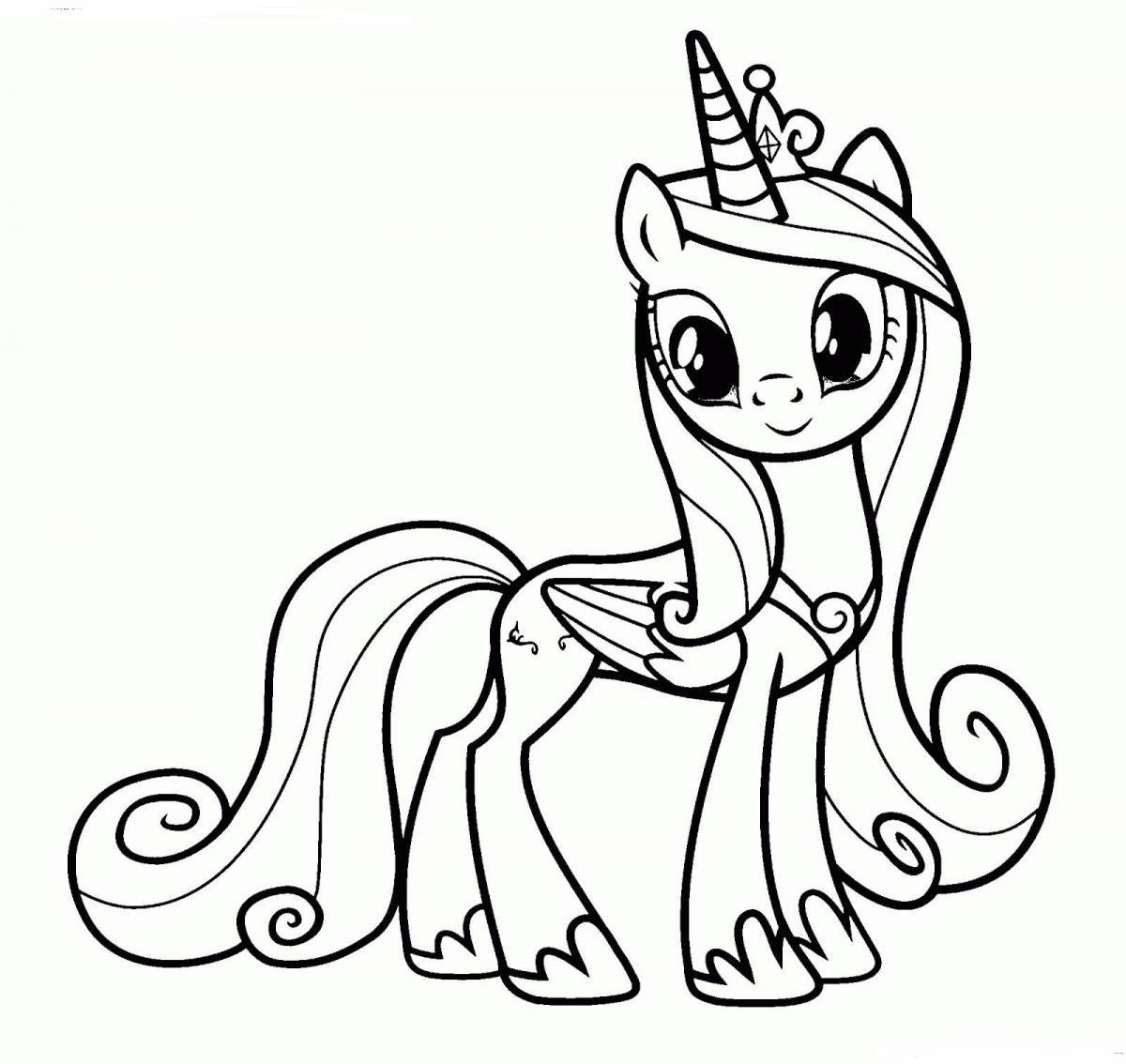 Раскраску my little pony #15