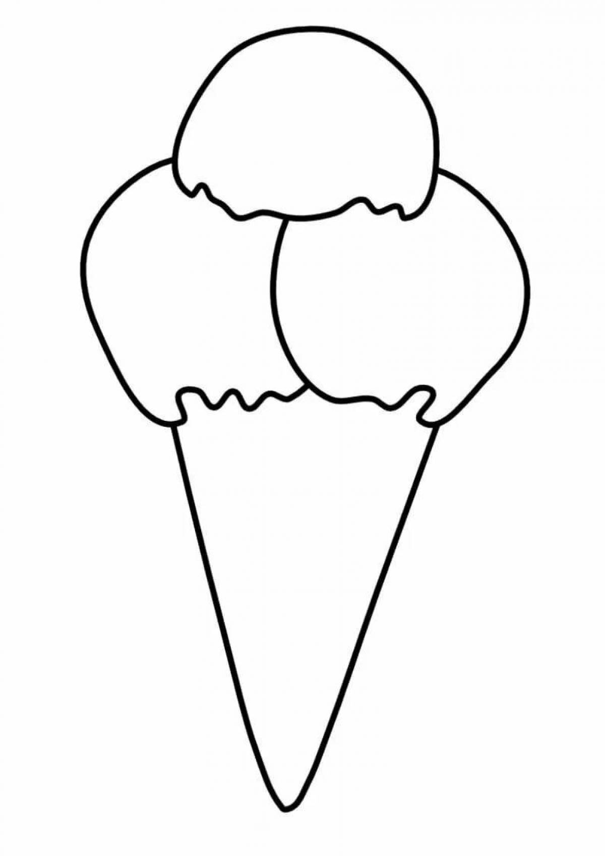 Раскраску мороженое #27