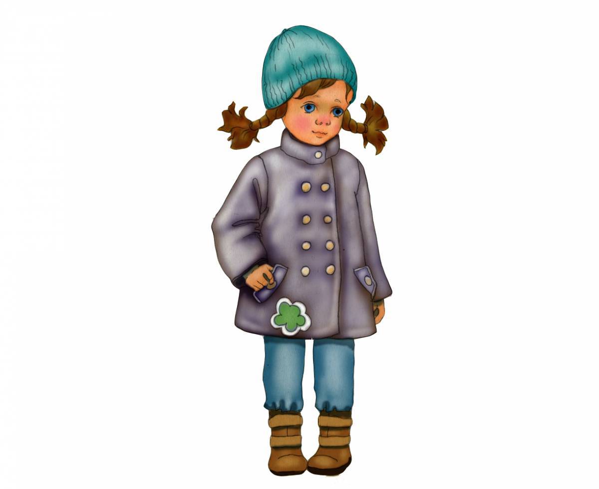 Ребенок в зимней одежде #13