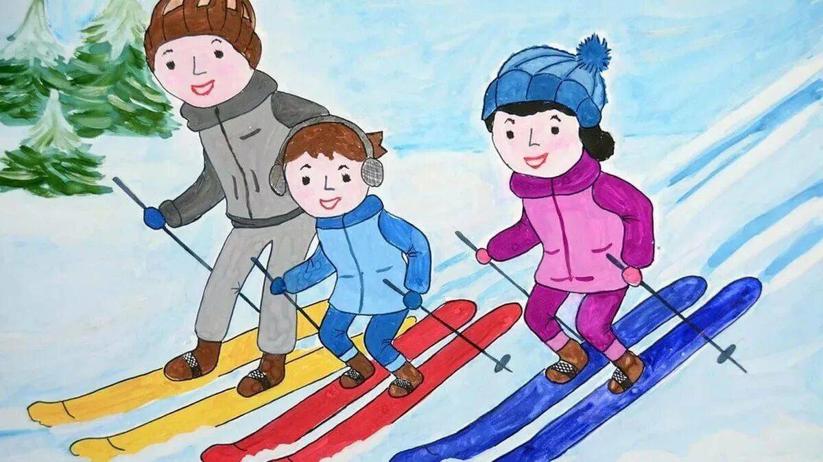 Ребенок на лыжах #6