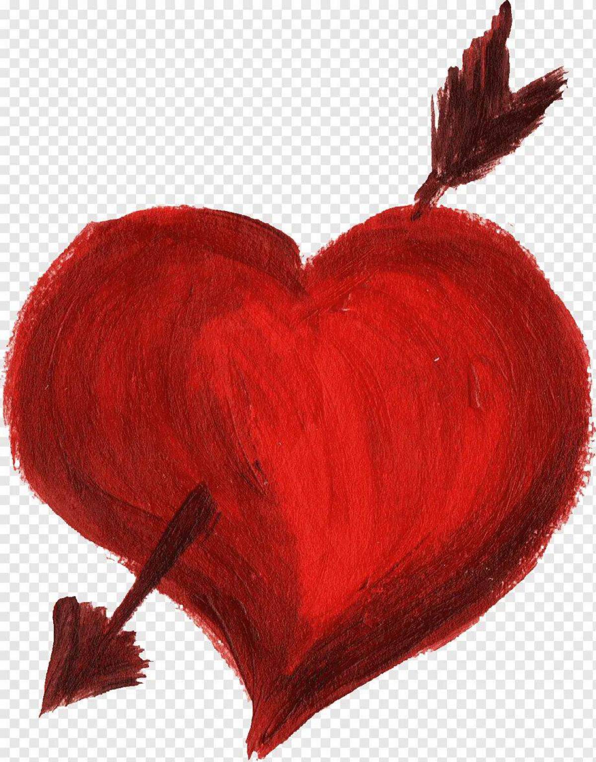 Картинка сердце нарисованное