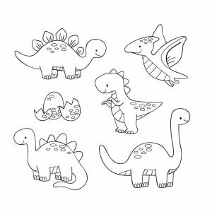 Раскраска рисунки динозавров для #39 #472843