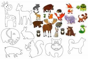 Раскраска рисунки животных для для детей #32 #473097
