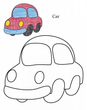 Раскраска рисунки машин для для детей #15 #473275