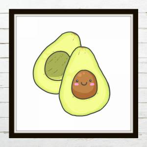 Раскраска рисунок авокадо #10 #473346