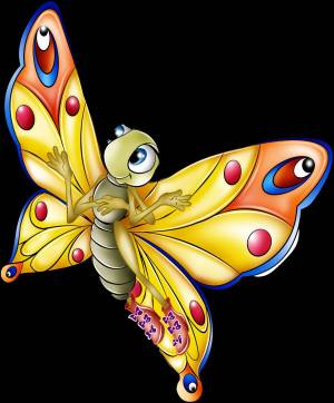 Раскраска рисунок бабочка для детей #1 #473373
