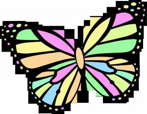 Раскраска рисунок бабочка для детей #20 #473392