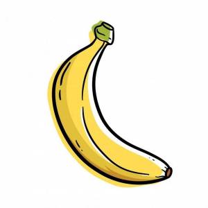 Раскраска рисунок банан #21 #473428
