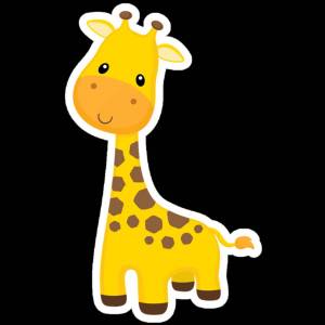 Раскраска рисунок жираф для детей #2 #473615