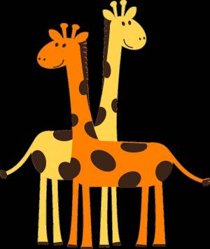 Раскраска рисунок жираф для детей #3 #473616