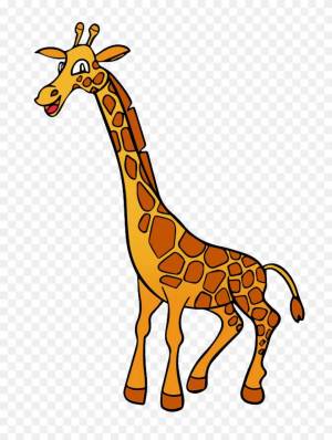 Раскраска рисунок жираф для детей #35 #473648