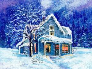 Раскраска рисунок зима #12 #473696