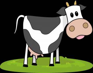 Раскраска рисунок корова для детей #16 #473894