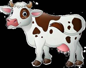 Раскраска рисунок корова для детей #20 #473898