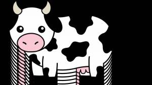 Раскраска рисунок корова для детей #31 #473909