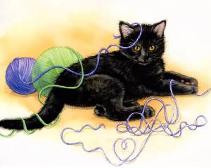 Раскраска рисунок кошка #24 #473978