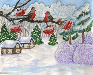 Раскраска рисунок красота зимы #10 #473999