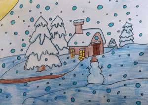Раскраска рисунок красота зимы #26 #474015