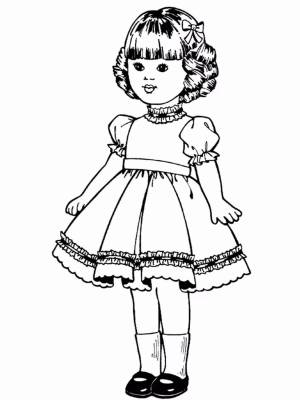 Раскраска рисунок куклы #11 #474029