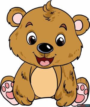 Раскраска рисунок медведь для детей #25 #474281