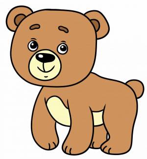 Раскраска рисунок медведь для детей #39 #474295