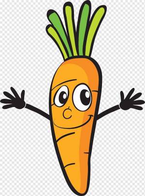 Раскраска рисунок морковка #28 #474323