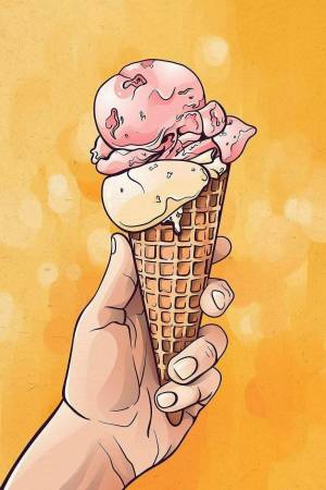 Раскраска рисунок мороженое #16 #474348