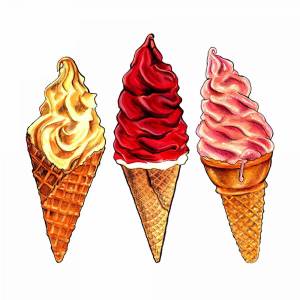 Раскраска рисунок мороженое #21 #474353
