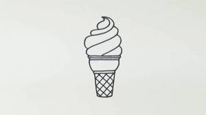 Раскраска рисунок мороженое #26 #474358