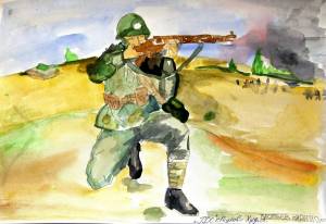 Раскраска рисунок на военную тематику #35 #474429