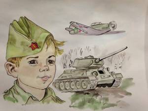 Раскраска рисунок на военную тему #1 #474434