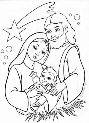 Раскраска рисунок на тему рождество #32 #474543