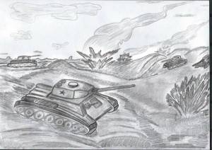 Раскраска рисунок на тему сталинградская битва #9 #474559