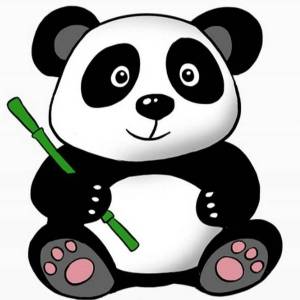 Раскраска рисунок панда #6 #474662
