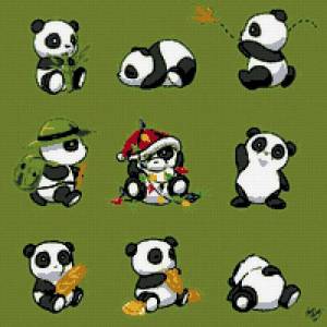 Раскраска рисунок панда #7 #474663