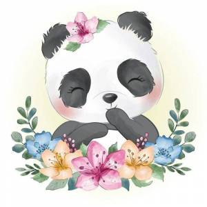 Раскраска рисунок панда #14 #474670