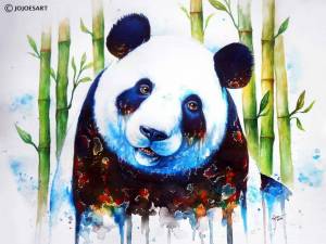 Раскраска рисунок панда #22 #474678
