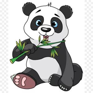 Раскраска рисунок панда #37 #474693