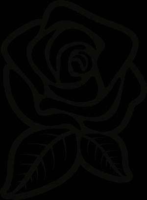 Раскраска рисунок роза #35 #474936
