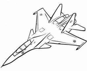 Раскраска рисунок самолет военный #28 #475004